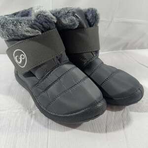 Aomigoct Boys Girls Winter Snow Boots: Waterproof Toddler Little Kid Boot